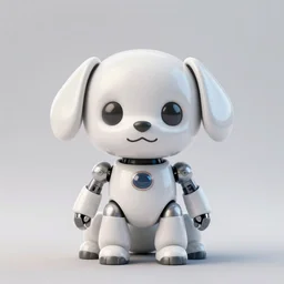 a ( ( ( ( ( ( ( cute robot puppy cyborg ) ) ) ) ) ) ) illustration by aaron miller!!!!!!!!!!!!!!!