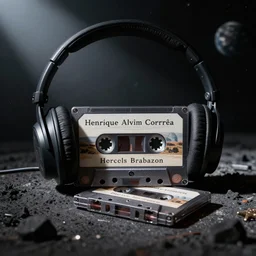 A still life set in outer space, cassette tape, headphones, Henrique Alvim Corrêa, Hercules Brabazon,