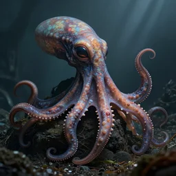 strange alien cephalopod by alex ries