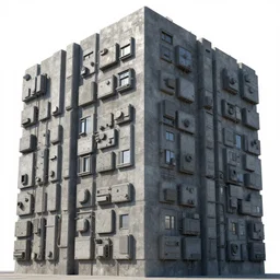 a gigantic blocky hard edged brutalist building covered in hard surface military hardware digital movie camera shaped spaceship m1 tank pulse rifle plasma rifle floating in the sky, maschinen krieger, ilm, beeple, star citizen halo, edge of tomorrow, mass effect, transformers, elysium, warm saturated colours