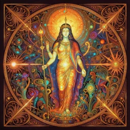 ( ( ( sacred ancient ) ) ) by mœbius!!!!!!!!!!!!!!!!!!!!!!!!!!!, overdetailed art, colorful, record jacket, warm tones, bioluminescent