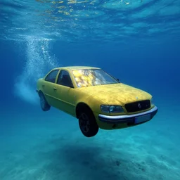 a underwater car