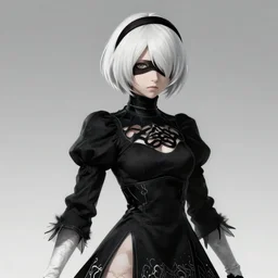 Black toned 2B Nier Automata