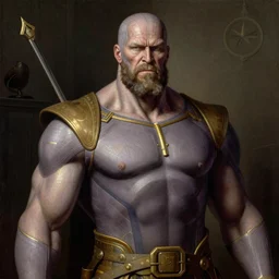 thanos, a painting by leonardo da vinci, pixabay contest winner, academic art, da vinci, detailed painting, artwork