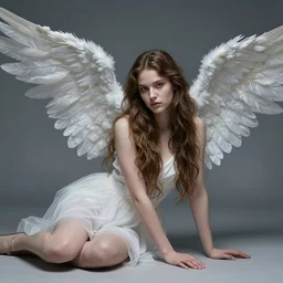 fallen angel, digital portrait by artgerm and karol bak, hd wallpaper