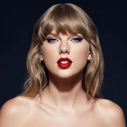 taylor swift portrait, symmetrical features, perfect,
