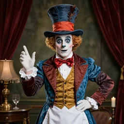 alfred e neuman as the mad hatter from alice through the looking glass