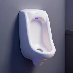 An RGB gaming urinal, 4K photo, product photography,