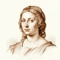 study of womans portrait in brown ink by peregrino, tintoretto, van dyke, peter paul rubens, jean baptiste greuze, giovanni battista piazzetta, fayum, diego velazquez,