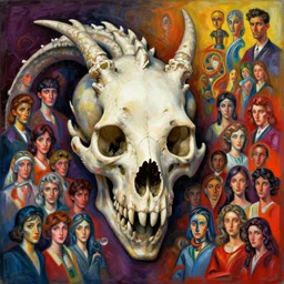 a dragon's skull by _ beeple, artgerm, _ aaron _ horkey _ amanda _ sage _ bauhaus _ anton _ pieck _ bernie _ wrightson _ barclay _ shaw _ frank _ stella _ anne _ stokes _ alena _ aenami _ angus _ mckie, alex grey, akira toriyama, hp lovecraft, andre masson, surreal, art station, design 4 k, native, hd,
