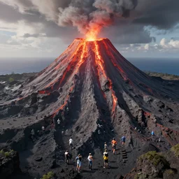 hawaii island beach volcano by stanley artgerm lau, wlop, rossdraws, james jean, andrei riabovitchev, marc simonetti, yoshitaka amano, trending on artstation, trending on deviantart, deepdream, unreal engine, dramatic lighting, octane render, weta digital, micro details, 3 d sculpture, structure, ray trace,
