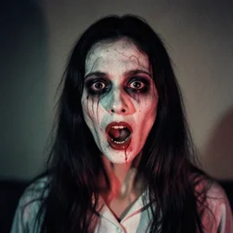 color film still of true horror