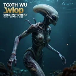 ultra realistic horror photo of a dimly lit female alien creature underwater, very intricate details, focus, full frame image, curvy, model pose, artwork by tooth wu and wlop and beeple and greg rutkowski, award winning