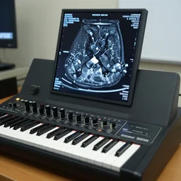 mri scan of a sound synthesizer