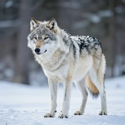 wolf made of ice