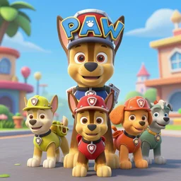“paw patrol chase as a human”