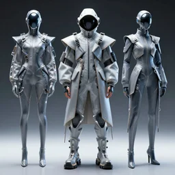 futuristic space auit fashion design by kurita kaku