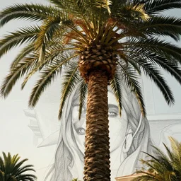 Realistic Court of Deborah under palm tree, cinematic, establishing shot, extremely high detail, shining, photo realistic, cinematic lighting, intricate line drawings, 8k resolution