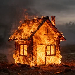 A house made of fire