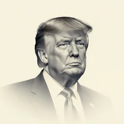 minimalist movie poster, trump, minimalism, fanart, retro