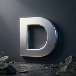 3d render of a new cool designed logotype!! using the unreal engine with professional lighting photo for a innovative Data Analytics company