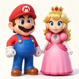 A still of Mario and Princess Peach as muppets, photo real, photographic, photograph, artstation, trending, award winning, epic lighting, featured