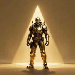 doom slayer, dieselpunk, photography, full height, front view, golden ratio