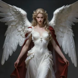 Angel Vampire, highly detailed, digital painting, artstation, concept art, smooth, sharp focus, illustration, Unreal Engine 5, 8K, art by artgerm and greg rutkowski and alphonse mucha