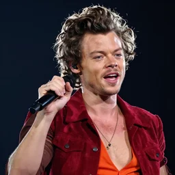 harry styles!, realistic, 8 k, extremely detailed, cgi, trending on artstation, hyper - realistic render, 4 k hd wallpaper, premium prints available, octane render, award winning, by greg rutkowski