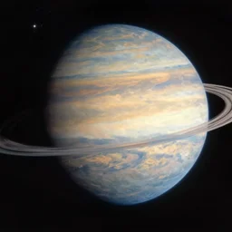 the planet neptune, matte painting, concept art, 4 k