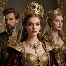 hyper-realistic ultra-detailed maximalist and dramatic elegant luxury beautiful young empress portrait by igor goryunov and patricio clarey inspired by andrei riabovitchev and heidi taillefer Rendered by binx.ly 8k. Generative art. Fantastic realism. Scifi feel. Extremely Ornated. Intricate and omnious. Tools used: Blender Cinema4d Houdini3d zbrush. Unreal engine 5 Cinematic. Beautifully lit. No background. artstation. Deviantart. CGsociety.
