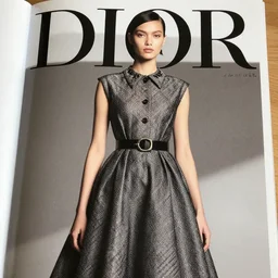 upshot of a fashion model, luxury dress, editorial of dior magazine, highly detailed