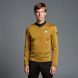 full body digital portrait of scrawny captain james t kirk, young william shatner, starfleet uniform, star trek, malnourished, vibrant, sensual, smooth, elegant, sharp focus, highly detailed