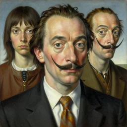 self portrait by james jean and salvador dali and shusei nagaoka, oil on canvas, exquisitely intricate details, surrealism, neoclassicism, renaissance, hyper realistic, ultra detailed, cell shaded, 8 k