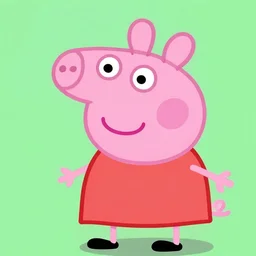 peppa pig. anime style. matte painting. concept art. 8 k.