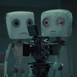 vfx film, love death and robots, flat color profile lowkey lighting award winning photography arri alexa cinematography, hyper real photorealistic cinematic, atmospheric cool colorgrade