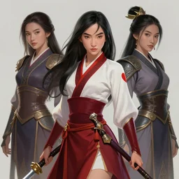 characters from mulan, fantasy, intricate, elegant, highly detailed, digital painting, artstation, concept art, matte, sharp focus, illustration, hearthstone, art by beth cavener and ruan jia and rodin