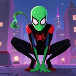 Green goblin in Spider-Man Into the Spider-Verse