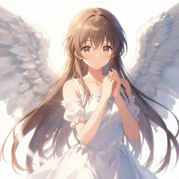 an angel portrait, Pixiv style, stunning