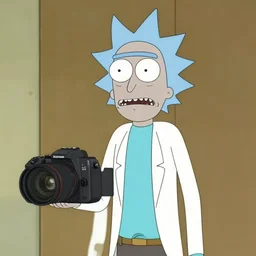 Rick and Morty in real life 35mm dslr photograph