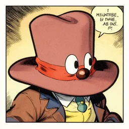 a hat in time, vintage comic by greg rutkowski