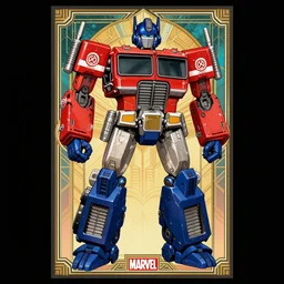 a retro 8 0's transformers cartoon movie poster greg rutkowski, marvel, art deco, comic book