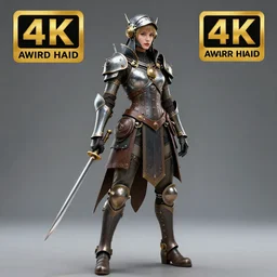 full length photo of a very beautiful!! clockpunk valkyrie, highly detailed, 4 k, hdr, smooth, sharp focus, high resolution, award - winning photo