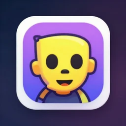 mobile app icon of gigachad, stunning