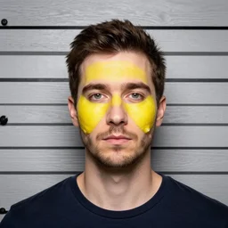 mugshot of a man who looks like a lemon