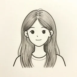 oneline drawing of girl