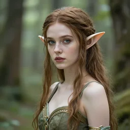 a beautiful elf woman by wlop and ross tran