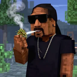 snoop dogg smoking weed in minecraft