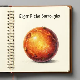 edgar rice burroughs travel notebook from mars in the style of leonardo davinci