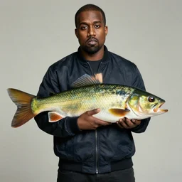 kanye west as a fish